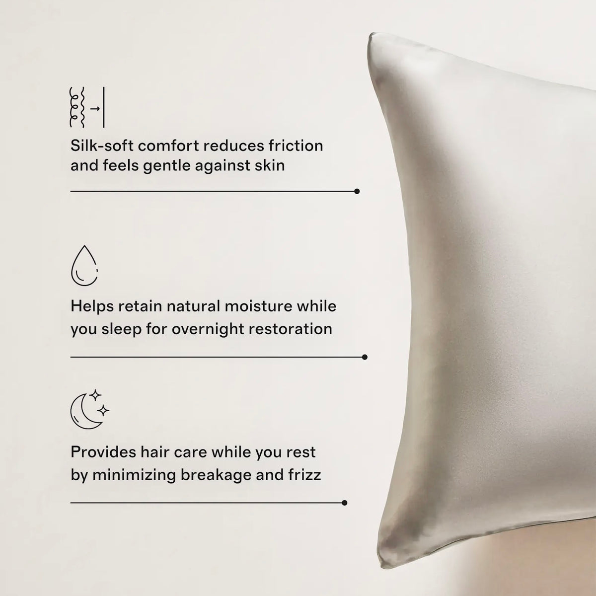Mulberry Silk Pillowcase with Zipper